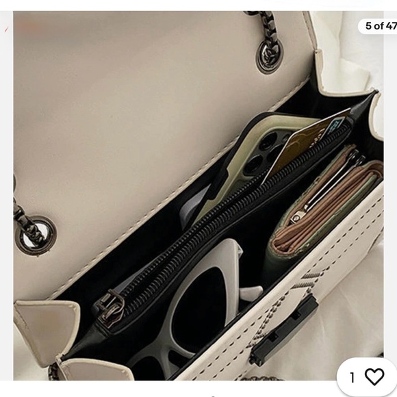 NWOT Black Sycamore Leather Studded Crossbody Bag - Picture 6 of 6